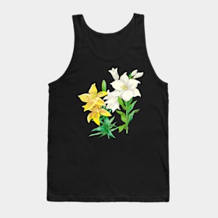 lily flower - botanical illustration Tank Top